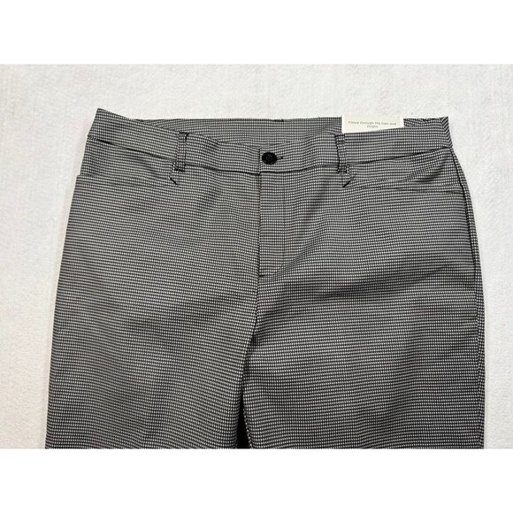 Christopher & Banks The Perfect Pant Mid Rise Houndstooth Trousers Womens 14 Avg - Picture 3 of 9